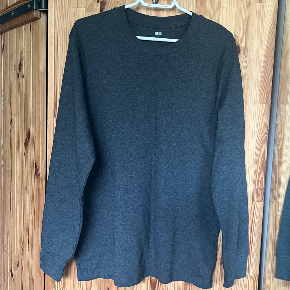 Uniqlo Charcoal Long Sleeve Shirt (size M)